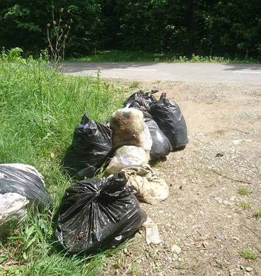 Tone de deşeuri abandonate pe terenuri sau la margine de drum, găsite de Garda de Mediu Bihor