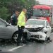 Polițist rănit în timp ce se îndrepta spre un accident. Autospeciala în care se afla, lovită de o altă mașină, lângă Oradea, pe DN79