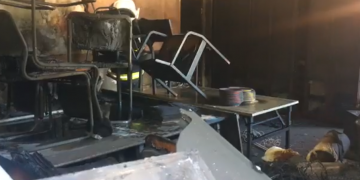 Incendiu la o biserică penticostală din Bihor. Aceasta se afla în clădirea vechii școli din Nucet