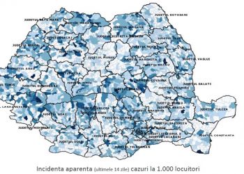 COVID-19, în ultima săptămână | Bihorul, printre județele cu cele mai multe decese. Trendul infectărilor este DESCRESCĂTOR