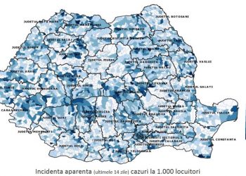 COVID-19, în ultima săptămână | 228 de noi infectări au fost înregistrate în Bihor, unde sunt ACTIVE 645 de cazuri