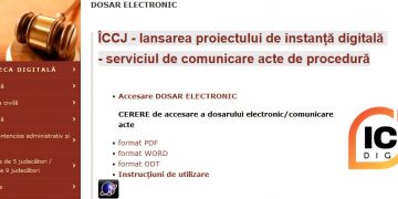 ÎCCJ: serviciul de comunicare prin e-mail a actelor de procedură a devenit OPERAȚIONAL