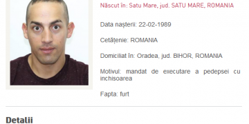 Fostul deținut condamnat pentru că a agresat un agent de la Penitenciarul Oradea, dat în URMĂRIRE națională