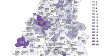 Se ”albește” HARTA coronavirusului în Bihor | Oradea, Salonta, Marghita și Beiuș – localitățile cu cele mai multe cazuri active COVID-19