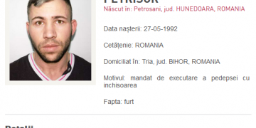 ”Campion” la spargeri | Cu un cazier-FLUVIU și 4 condamnări într-un singur an, un hoț din Bihor a fost dat în URMĂRIRE națională
