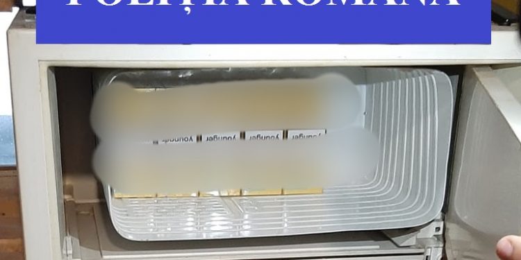 Bihorean prins cu țigări de contrabandă în frigider
