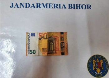 O nouă bancnotă de 50 de euro FALSĂ, descoperită în Oradea