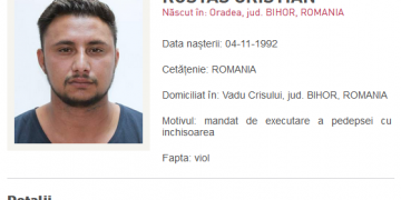 Urmărit național pentru VIOL, prins de polițiștii bihoreni | Bărbatul a fost condamnat și pentru tentativă de tâlhărie