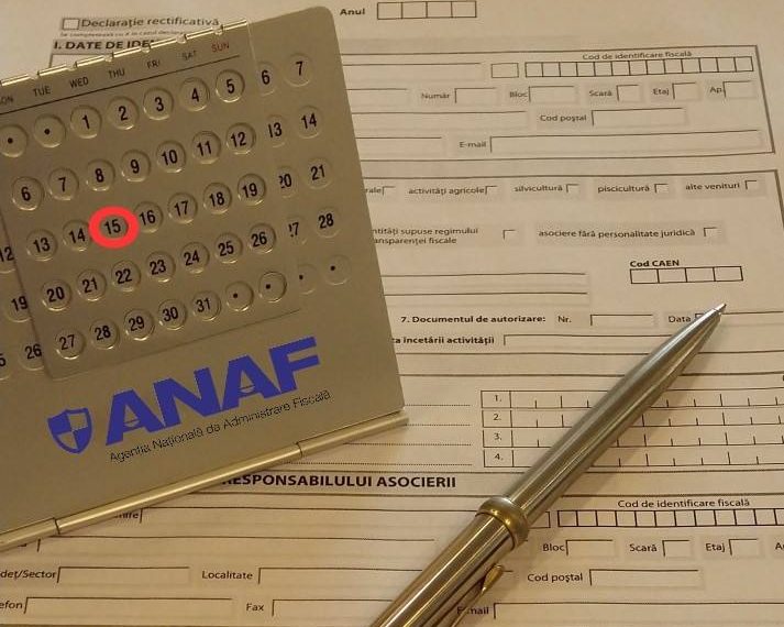ANAF: Calendarul obligaţiilor fiscale pentru luna APRILIE 2021
