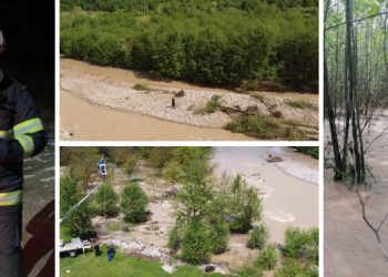 VIDEO. O dronă, folosită în operațiunile de realimentare cu energie a două sate din zona Beiușului, afectate de inundații | Adjunctul Secției de Pompieri din Beiuș, implicat în operațiune