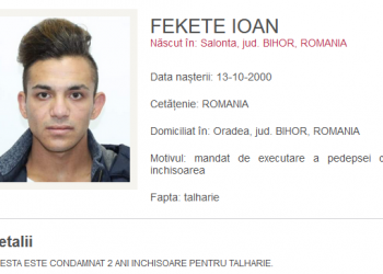 Bihorean dat în urmărire națională pentru tâlhărie, prins pe o stradă din Oradea