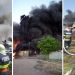 A fost ARESTAT un bărbat suspectat că a provocat incendiul uriaș de la un depozit de materiale plastice din Salonta