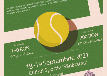 Cupa Justiției la tenis de câmp se dispută în acest weekend, pe terenurile clubului sportiv ”Sănătatea” din Oradea