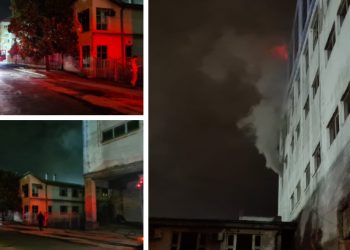 VIDEO-FOTO | Incendiu în clădirea fostei fabrici de înghețată Rubin King din Oradea
