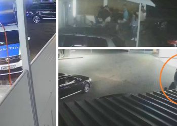 VIDEO. Polițist acuzat că a provocat un scandal cu pumni și îmbrânceli, în curtea unei spălătorii auto din Beiuș | Lovit violent în față, un tânăr de 21 de ani a ajuns, în stare gravă, la spital