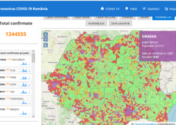 Cum puteți afla incidența COVID-19, în timp real, în fiecare localitate din România | Harta este actualizată non-stop