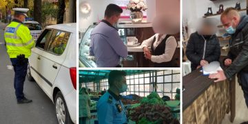 FOTO | Acțiuni ale Poliției pentru informarea orădenilor în legătură cu noile restricții anti-COVID