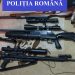 FOTO. Arsenal găsit în casele a doi bihoreni | 13 puști și arbalete și aproape 9500 de cartușe deținute ilegal, CONFISCATE de polițiști