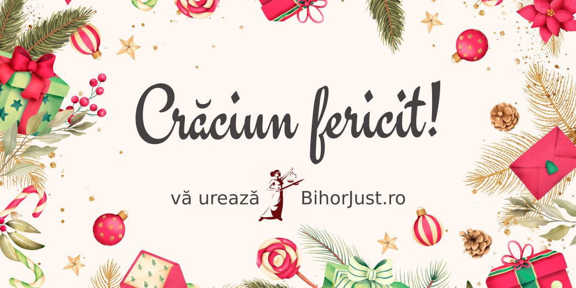 BihorJust vă urează Crăciun fericit, cu sănătate și împliniri!
