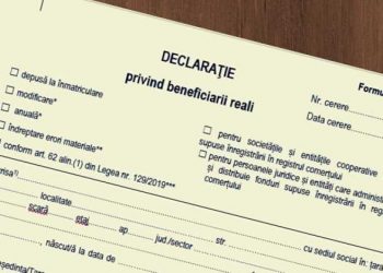 Noua lege pentru depunerea declaraţiei privind beneficiarii reali, oficializată