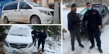 Mașina unui chinez ajutat de jandarmii montani bihoreni, după ce a rămas pe un drum de munte, era furată din Germania | Reacția Jandarmeriei Bihor