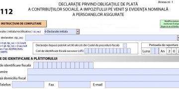 Ministerul Finanțelor propune modificări la formularul 112