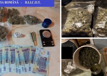 FOTO. Doi orădeni, prinși în timp ce încercau să vândă cannabis | Peste 1 kilogram de droguri a fost găsit în urma perchezițiilor care au urmat