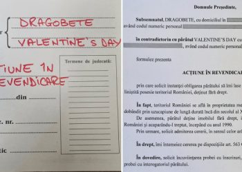 Reclamantul Dragobete vs pârâtul Valentine’s Day: ”Să-mi lase în deplină proprietate teritoriul României, deținut fără drept” | Gluma cu sute de reacții și distribuiri, făcută de o instanță din România