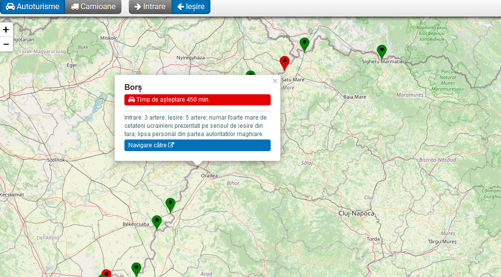 Peste 7 ore de așteptare pentru ieșirea din țară prin vama Borș | Poliția de frontieră: sunt foarte mulți ucraineni care ies din țară și lipsă de personal pe partea maghiară