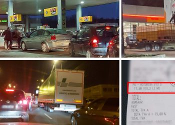 Aglomerație la pompe | De teama scumpirilor, șoferii din Oradea și mai multe localități din Bihor au format cozi kilometrice la benzinării. În Beiuș motorina a ajuns la 11 lei/litru