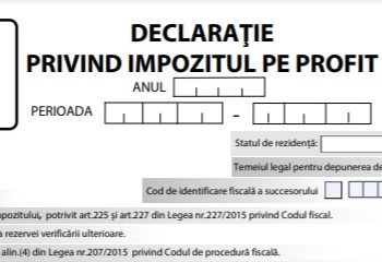 Declarația 101 pentru evidențierea reducerii impozitului pe profit va fi modificată | Cum va arăta noul formular