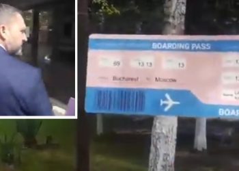 VIDEO. Bilet de avion spre Moscova oferit de protestatarul Marian ”Ceaușescu” deputatului bihorean Mihai Lasca | Parlamentarul s-a prezentat la primul termen al procesului de la ÎCCJ