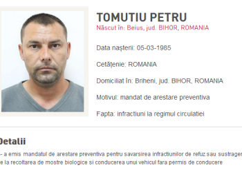 Urmărit național, un bihorean s-a predat la sediul Poliției Oradea | Era căutat pentru a fi arestat după ce a încălcat obligațiile controlului judiciar