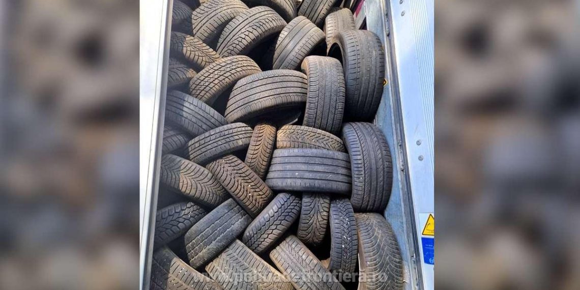 Aproape 13 tone de cauciucuri uzate, aduse din Austria, oprite la Borș | Erau deșeuri, au stabilit autoritățile