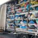 VIDEO | Peste 33 de tone de anvelope uzate și haine second hand, oprite la PTF Borș II