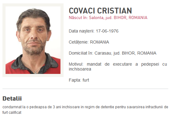 Condamnat la închisoare chiar de ziua lui, un hoț de biciclete din Bihor a fost dat în urmărire națională | Acum 4 ani a fugit de o altă anchetă și a fost prins în Franța