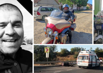 Marș al comunității moto din Oradea în memoria lui Mircea Lațcău, motociclistul ucis într-un accident rutier provocat de șoferul unui camion