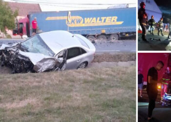 Grav accident lângă Oradea, pe DN 79 | O femeie a murit în urma ciocnirii dintre un autotren și un autoturism