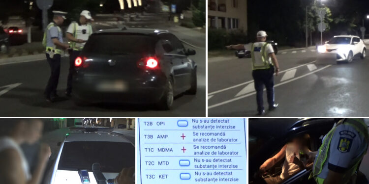 VIDEO | 1.000 de șoferi testați pentru alcool sau droguri în cadrul unor razii de weekend ale Poliției Bihor