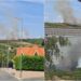 Incendiu masiv pe dealurile Oradei | Peste 30 de pompieri luptă cu flăcările