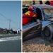 FOTO. Două persoane rămase încarcerate în urma a două accidente rutiere produse în Bihor