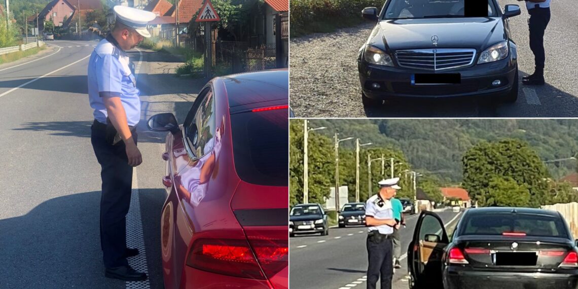 FOTO. Șoferi băuți sau fără permis de conducere, prinși la volan pe drumurile din Bihor