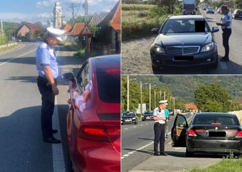 FOTO. Șoferi băuți sau fără permis de conducere, prinși la volan pe drumurile din Bihor