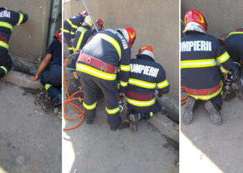 VIDEO. Intervenție de urgență în Oradea | Două persoane au fost surprinse de o surpare de pământ. ACTUALIZARE: Un bărbat a murit