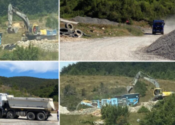 Drumul județean Damiș – Aștileu, construit cu piatră exploatată ilegal