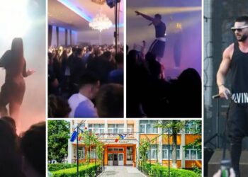 Încă un bal cu probleme, la o școală din Bihor | Dorian Popa anunță că organizatorii unui bal al bobocilor de la Aleșd au refuzat să-i achite tot onorariul. Motivul: ar fi produs pagube după ce a aruncat cu apă în public
