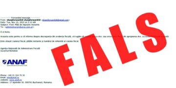 O nouă metodă de fraudă în online | Mesaje false trimise în numele ANAF