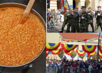 Ospăț cu fasole și ciolan de Ziua Națională, la Oradea