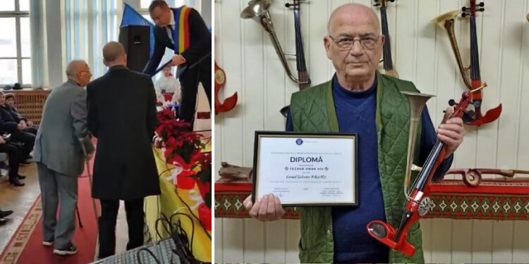 Cornel Salvator Palladi, tezaur uman viu, cetățean de onoare al Beiușului, de Ziua Națională | Prima vioară a făcut-o pentru fiul său, Dacian