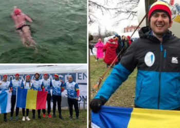Orădeanul care se pregătește să concureze în apă de sub 5 grade Celsius | Ovidiu Tirla este campion mondial la înot în ape înghețate